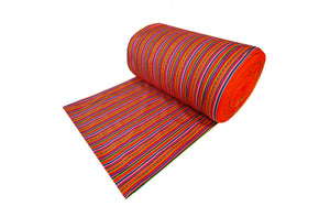 Kilya Stoff Ethno bunt gestreift aus Peru, webstoff Meterware zum Nähen, DIY Fabric, 50 cm, Orange