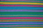 Laden Sie das Bild in den Galerie-Viewer, Jaujino Stoff Ethno bunt gestreift aus Peru, webstoff Meterware zum Nähen, DIY Fabric, 50 cm, Smaragd Grün
