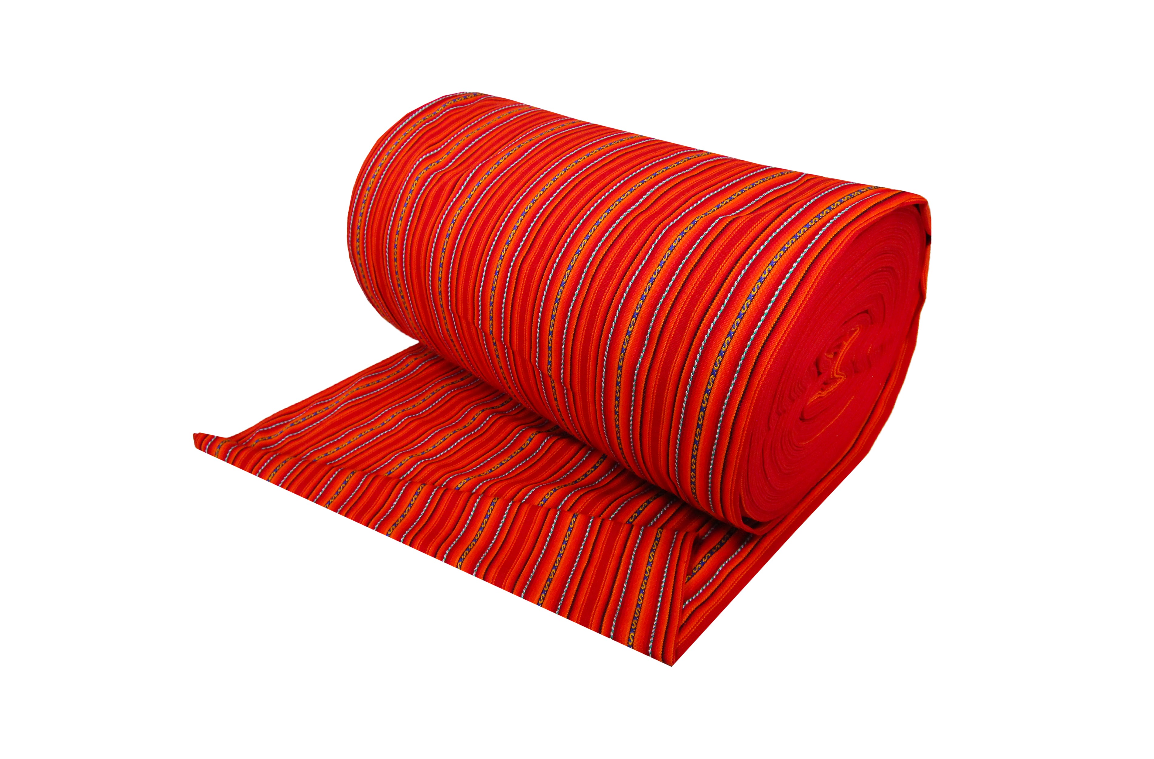 Kilya Stoff Ethno bunt gestreift aus Peru, webstoff Meterware zum Nähen, DIY Fabric, 50 cm, Orange