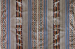 Laden Sie das Bild in den Galerie-Viewer, Pastorita Stoff Ethno bunt gestreift aus Peru, webstoff Meterware zum Nähen, DIY Fabric, 50 cm, Blau Beige
