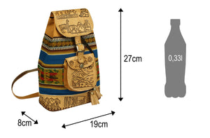 City Rucksack aus Peru, Blau