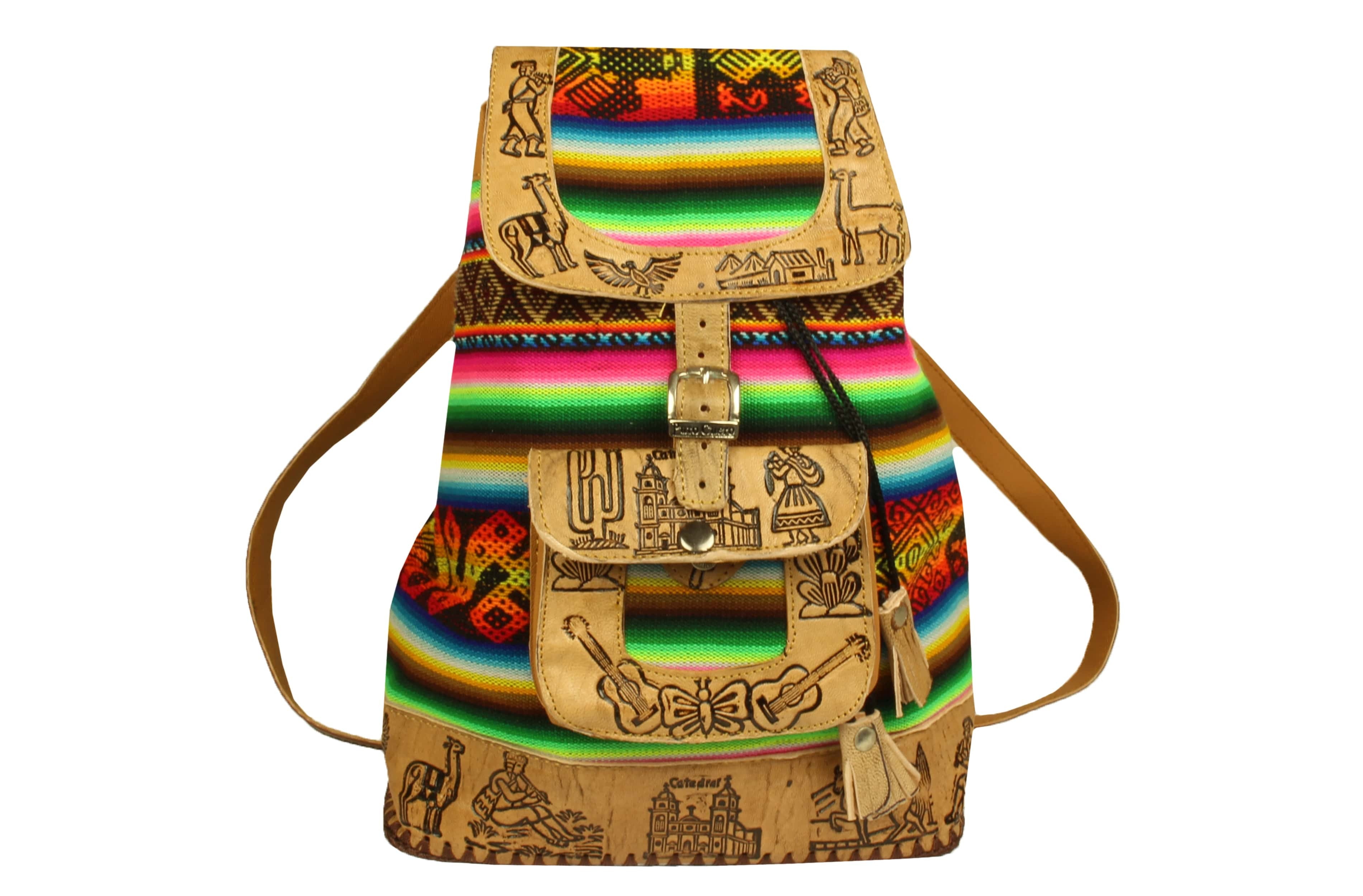 City Rucksack aus Peru, Bunt