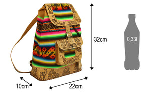 City Rucksack aus Peru, Bunt