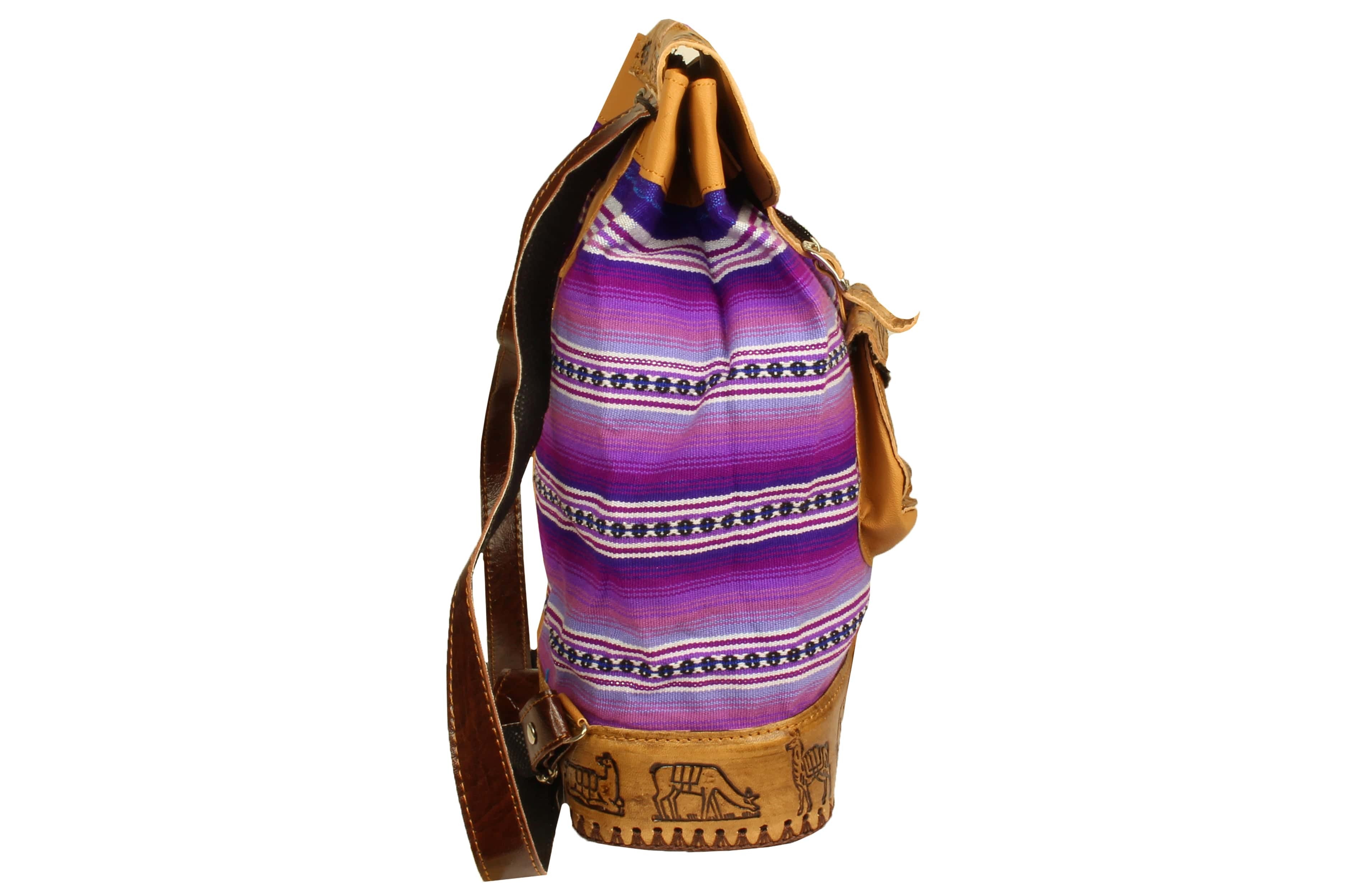 City Rucksack aus Peru, Lila