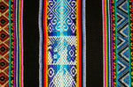 Laden Sie das Bild in den Galerie-Viewer, Chinchero Stoff Ethno bunt gestreift aus Peru, webstoff Meterware zum Nähen, DIY Fabric, 50 cm, Schwarz
