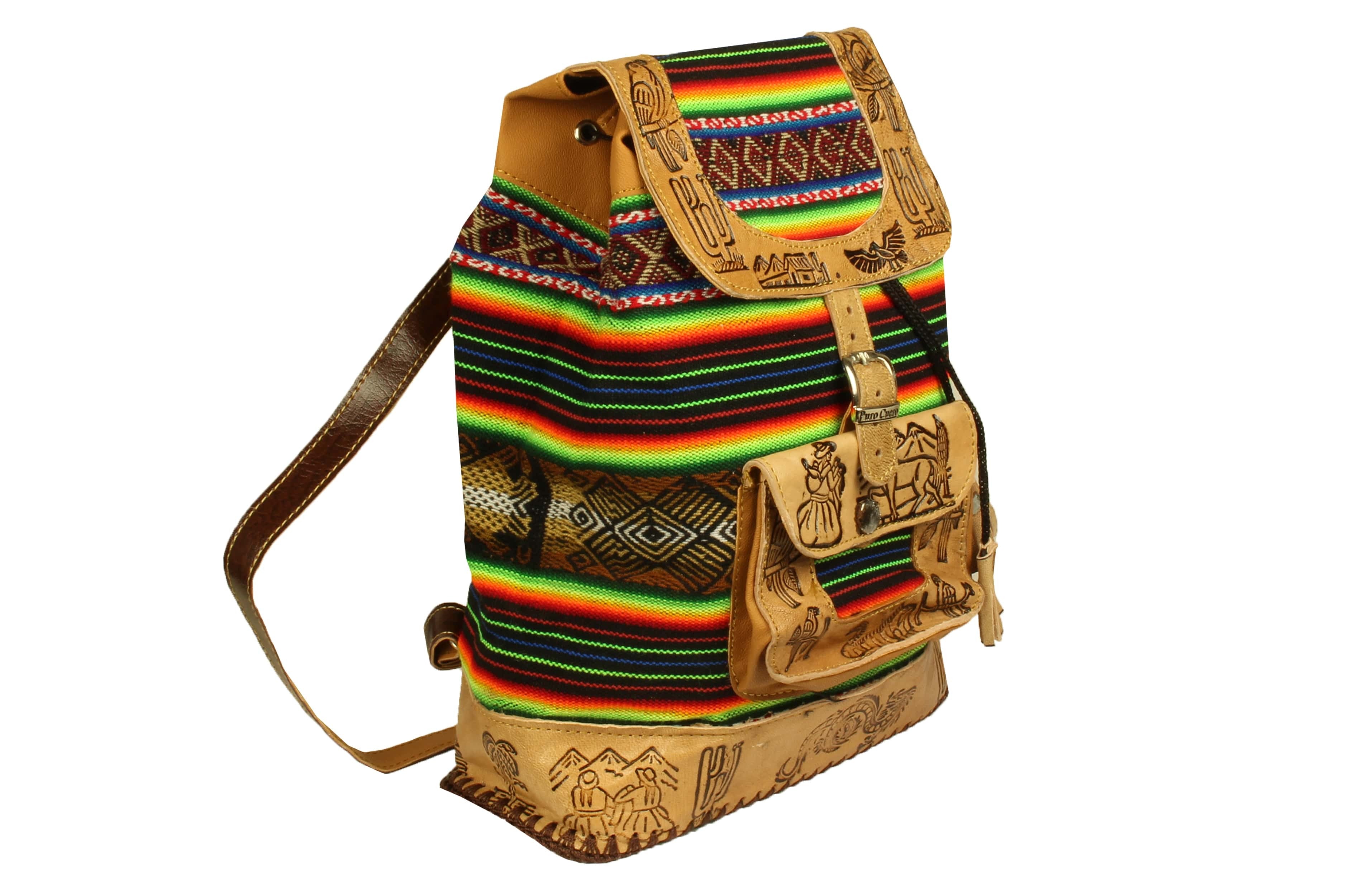 City Rucksack aus Peru, Bunt