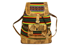 City Rucksack aus Peru, Bunt