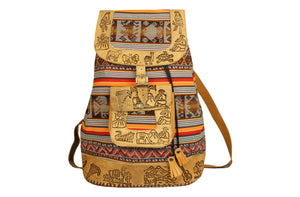 City Rucksack aus Peru, Orange