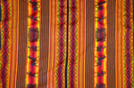 Laden Sie das Bild in den Galerie-Viewer, Pastorita Stoff Ethno bunt gestreift aus Peru, webstoff Meterware zum Nähen, DIY Fabric, 50 cm, Orange Schwarz
