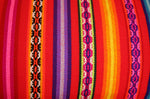 Laden Sie das Bild in den Galerie-Viewer, Jaujino Stoff Ethno bunt gestreift aus Peru, webstoff Meterware zum Nähen, DIY Fabric, 50 cm, Rotbunt
