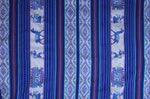 Laden Sie das Bild in den Galerie-Viewer, Pastorita Stoff Ethno bunt gestreift aus Peru, webstoff Meterware zum Nähen, DIY Fabric, 50 cm, Blau
