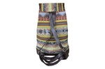 Laden Sie das Bild in den Galerie-Viewer, Ethno Rucksack Backpack aus Stoff und Leder Peru Hippie Boho Aguayo Inka
