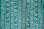 Laden Sie das Bild in den Galerie-Viewer, Huaco Stoff Ethno bunt gestreift aus Peru, webstoff Meterware zum Nähen, DIY Fabric, 50 cm, Türkis
