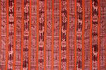 Laden Sie das Bild in den Galerie-Viewer, Huaco Stoff Ethno bunt gestreift aus Peru, webstoff Meterware zum Nähen, DIY Fabric, 50 cm, Orange
