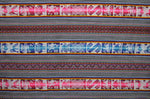 Laden Sie das Bild in den Galerie-Viewer, Chinchero Stoff Ethno bunt gestreift aus Peru, webstoff Meterware zum Nähen, DIY Fabric, 50 cm, Grau
