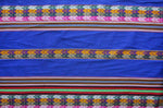 Laden Sie das Bild in den Galerie-Viewer, Machas Stoff Ethno bunt gestreift aus Peru, webstoff Meterware zum Nähen, DIY Fabric, 50 cm, Blau
