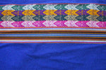 Laden Sie das Bild in den Galerie-Viewer, Machas Stoff Ethno bunt gestreift aus Peru, webstoff Meterware zum Nähen, DIY Fabric, 50 cm, Blau
