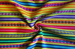 Laden Sie das Bild in den Galerie-Viewer, Jaujino Stoff Ethno bunt gestreift aus Peru, webstoff Meterware zum Nähen, DIY Fabric, 50 cm, Gelb
