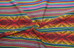 Laden Sie das Bild in den Galerie-Viewer, Pastorita Stoff Ethno bunt gestreift aus Peru, webstoff Meterware zum Nähen, DIY Fabric, 50 cm, Orange
