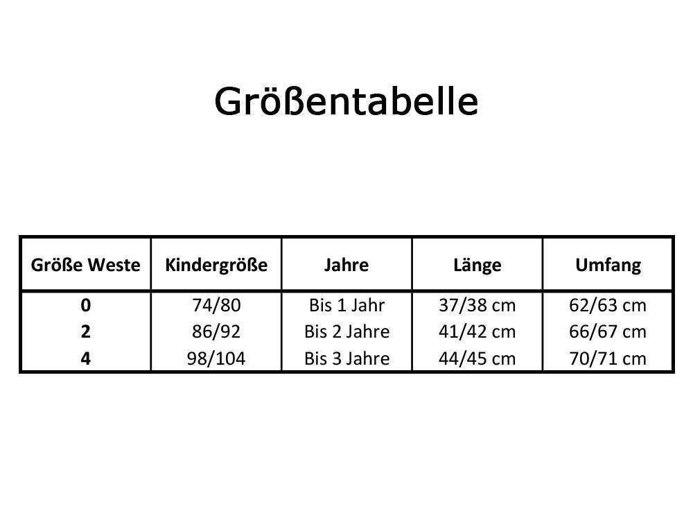 Kinderweste Dunkelrot