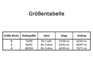 Kinderweste Dunkelrot