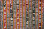 Laden Sie das Bild in den Galerie-Viewer, Huaco Stoff Ethno bunt gestreift aus Peru, webstoff Meterware zum Nähen, DIY Fabric, 50 cm, Hellbraun
