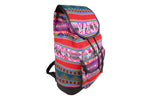 Laden Sie das Bild in den Galerie-Viewer, Ethno Rucksack Backpack aus Stoff und Leder Peru Hippie Boho Aguayo Inka
