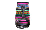 Laden Sie das Bild in den Galerie-Viewer, Ethno Rucksack Backpack aus Stoff und Leder Peru Hippie Boho Aguayo Inka
