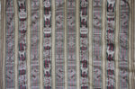 Laden Sie das Bild in den Galerie-Viewer, Huaco Stoff Ethno bunt gestreift aus Peru, webstoff Meterware zum Nähen, DIY Fabric, 50 cm, Beige
