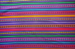 Laden Sie das Bild in den Galerie-Viewer, Jaujino Stoff Ethno bunt gestreift aus Peru, webstoff Meterware zum Nähen, DIY Fabric, 50 cm, Lila
