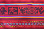 Laden Sie das Bild in den Galerie-Viewer, Pastorita Stoff Ethno bunt gestreift aus Peru, webstoff Meterware zum Nähen, DIY Fabric, 50 cm, Rot
