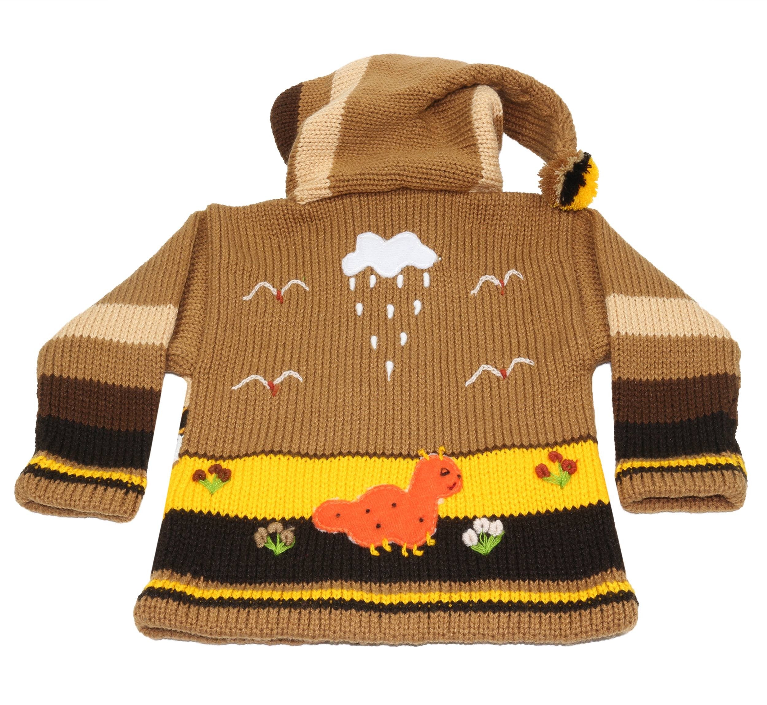 Kinderstrickjacke Braun