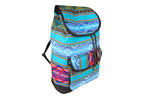 Laden Sie das Bild in den Galerie-Viewer, Ethno Rucksack Backpack aus Stoff und Leder Peru Hippie Boho Aguayo Inka
