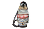 Laden Sie das Bild in den Galerie-Viewer, Ethno Rucksack Backpack aus Stoff und Leder Peru Hippie Boho Aguayo Inka
