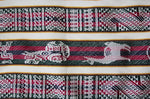 Laden Sie das Bild in den Galerie-Viewer, Huaco Stoff Ethno bunt gestreift aus Peru, webstoff Meterware zum Nähen, DIY Fabric, 50 cm, Weiß
