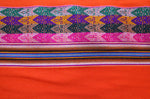 Laden Sie das Bild in den Galerie-Viewer, Machas Stoff Ethno bunt gestreift aus Peru, webstoff Meterware zum Nähen, DIY Fabric, 50 cm, Neon Orange
