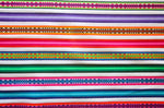 Laden Sie das Bild in den Galerie-Viewer, Jaujino Stoff Ethno bunt gestreift aus Peru, webstoff Meterware zum Nähen, DIY Fabric, 50 cm, Weiß
