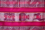 Laden Sie das Bild in den Galerie-Viewer, Huaco Stoff Ethno bunt gestreift aus Peru, webstoff Meterware zum Nähen, DIY Fabric, 50 cm, Magenta
