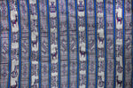 Laden Sie das Bild in den Galerie-Viewer, Huaco Stoff Ethno bunt gestreift aus Peru, webstoff Meterware zum Nähen, DIY Fabric, 50 cm, Hellblau
