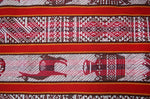 Laden Sie das Bild in den Galerie-Viewer, Huaco Stoff Ethno bunt gestreift aus Peru, webstoff Meterware zum Nähen, DIY Fabric, 50 cm, Rot
