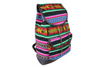 Laden Sie das Bild in den Galerie-Viewer, Ethno Rucksack Backpack aus Stoff und Leder Peru Hippie Boho Aguayo Inka
