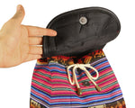 Laden Sie das Bild in den Galerie-Viewer, Ethno Rucksack Backpack aus Stoff und Leder Peru Hippie Boho Aguayo Inka Bunt
