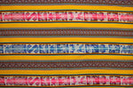 Laden Sie das Bild in den Galerie-Viewer, Chinchero Stoff Ethno bunt gestreift aus Peru, webstoff Meterware zum Nähen, DIY Fabric, 50 cm, Gelb
