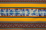 Laden Sie das Bild in den Galerie-Viewer, Chinchero Stoff Ethno bunt gestreift aus Peru, webstoff Meterware zum Nähen, DIY Fabric, 50 cm, Gelb
