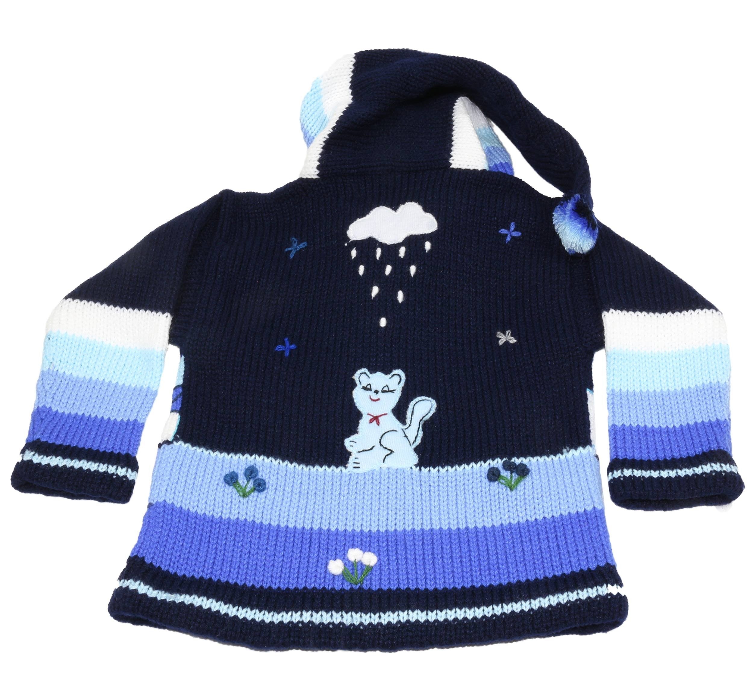 Kinderstrickjacke Dunkelblau