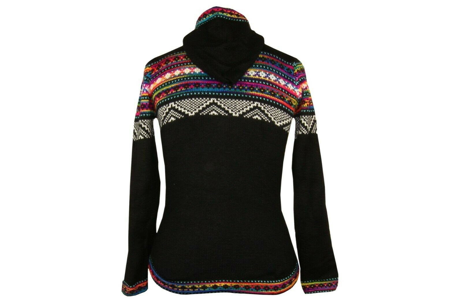 Alpaka Strickjacke Schwarz