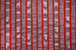 Laden Sie das Bild in den Galerie-Viewer, Huaco Stoff Ethno bunt gestreift aus Peru, webstoff Meterware zum Nähen, DIY Fabric, 50 cm, Rot
