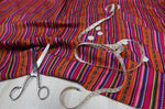 Laden Sie das Bild in den Galerie-Viewer, Kilya Stoff Ethno bunt gestreift aus Peru, webstoff Meterware zum Nähen, DIY Fabric, 50 cm, Magenta
