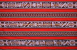 Laden Sie das Bild in den Galerie-Viewer, Pastorita Stoff Ethno bunt gestreift aus Peru, webstoff Meterware zum Nähen, DIY Fabric, 50 cm, Rot
