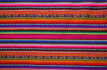 Laden Sie das Bild in den Galerie-Viewer, Kilya Stoff Ethno bunt gestreift aus Peru, webstoff Meterware zum Nähen, DIY Fabric, 50 cm, Magenta
